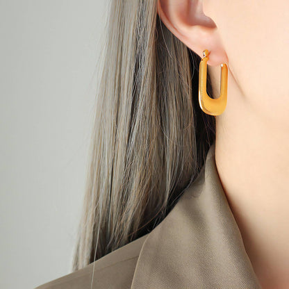 Long Squared Earrings